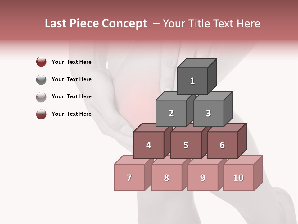 A Woman Holding Her Knee In Pain Powerpoint Presentation PowerPoint Template