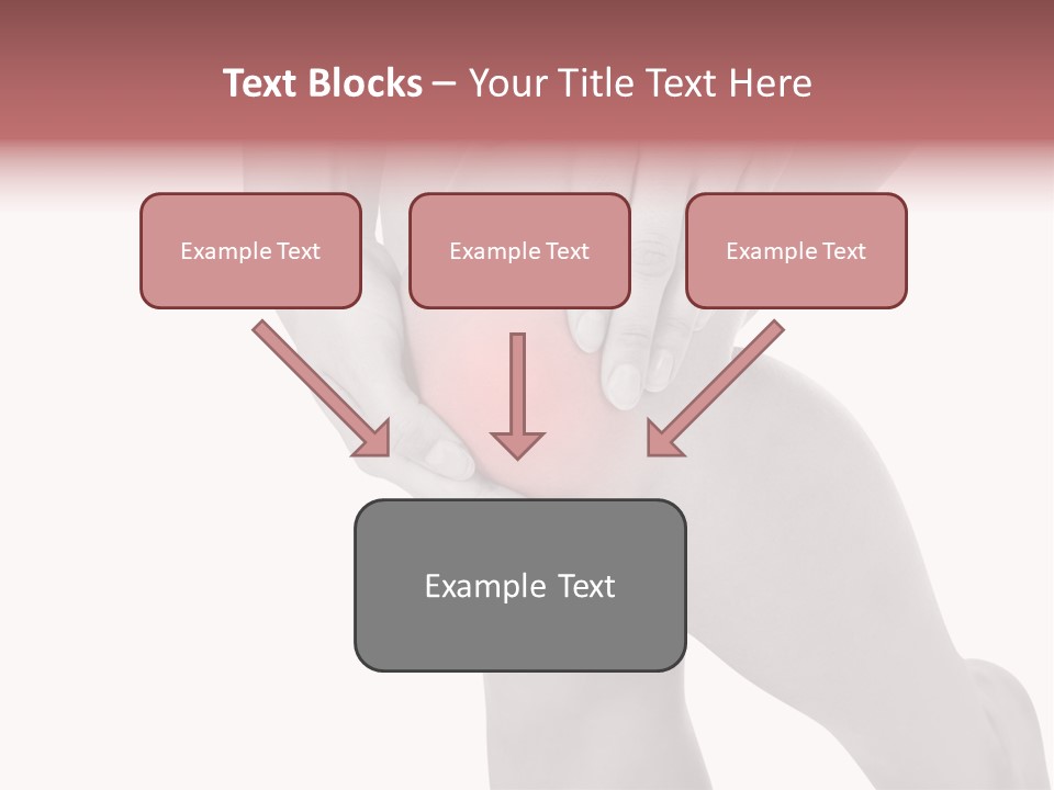 A Woman Holding Her Knee In Pain Powerpoint Presentation PowerPoint Template