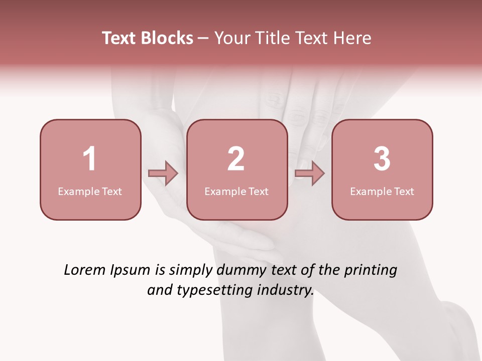 A Woman Holding Her Knee In Pain Powerpoint Presentation PowerPoint Template