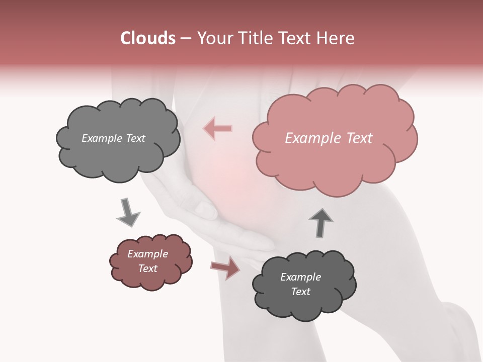 A Woman Holding Her Knee In Pain Powerpoint Presentation PowerPoint Template