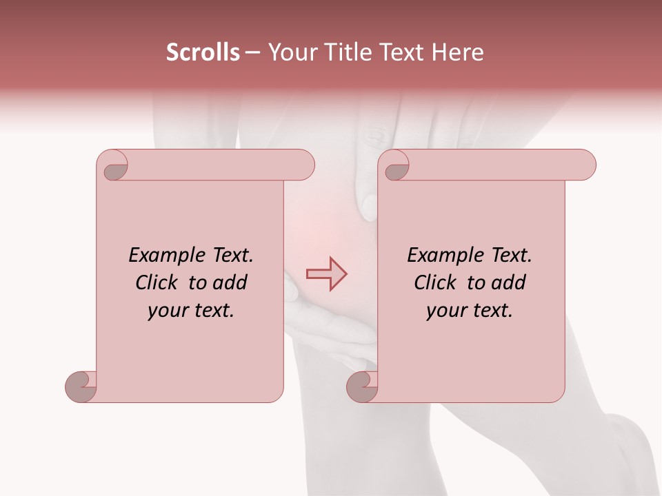 A Woman Holding Her Knee In Pain Powerpoint Presentation PowerPoint Template