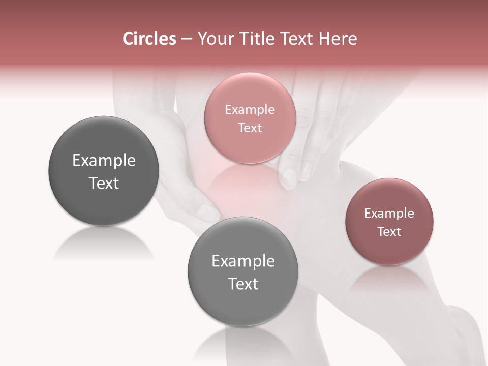 A Woman Holding Her Knee In Pain Powerpoint Presentation PowerPoint Template