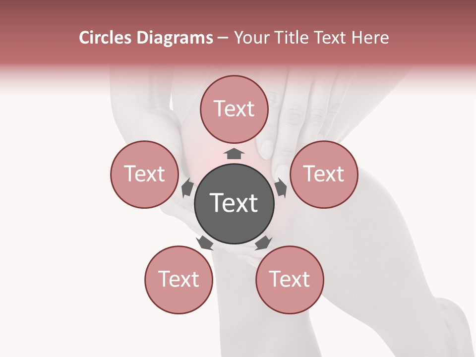 A Woman Holding Her Knee In Pain Powerpoint Presentation PowerPoint Template