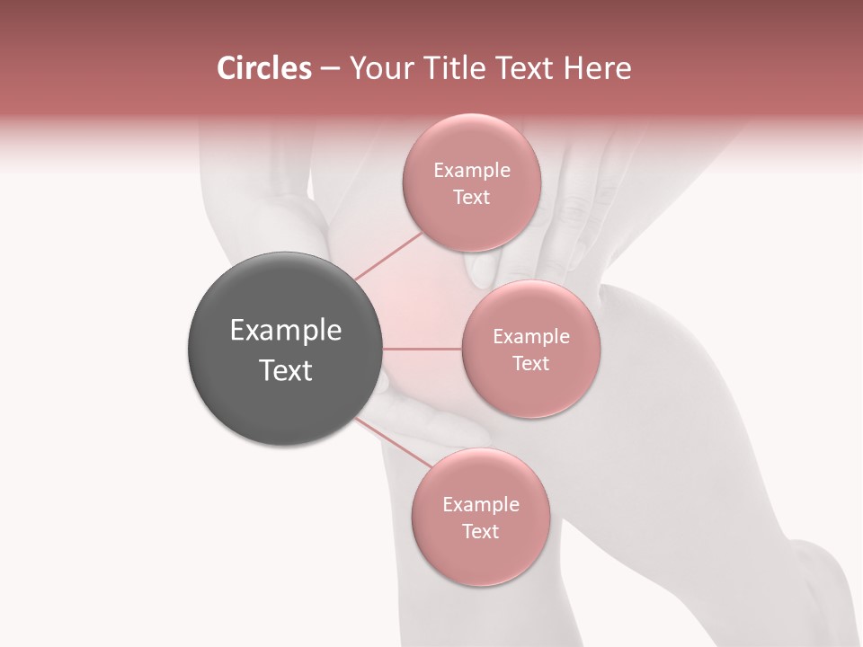 A Woman Holding Her Knee In Pain Powerpoint Presentation PowerPoint Template