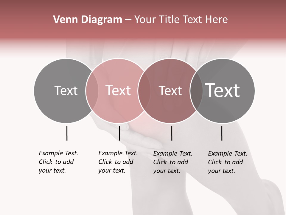 A Woman Holding Her Knee In Pain Powerpoint Presentation PowerPoint Template