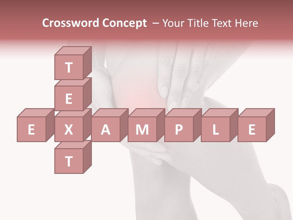 A Woman Holding Her Knee In Pain Powerpoint Presentation PowerPoint Template