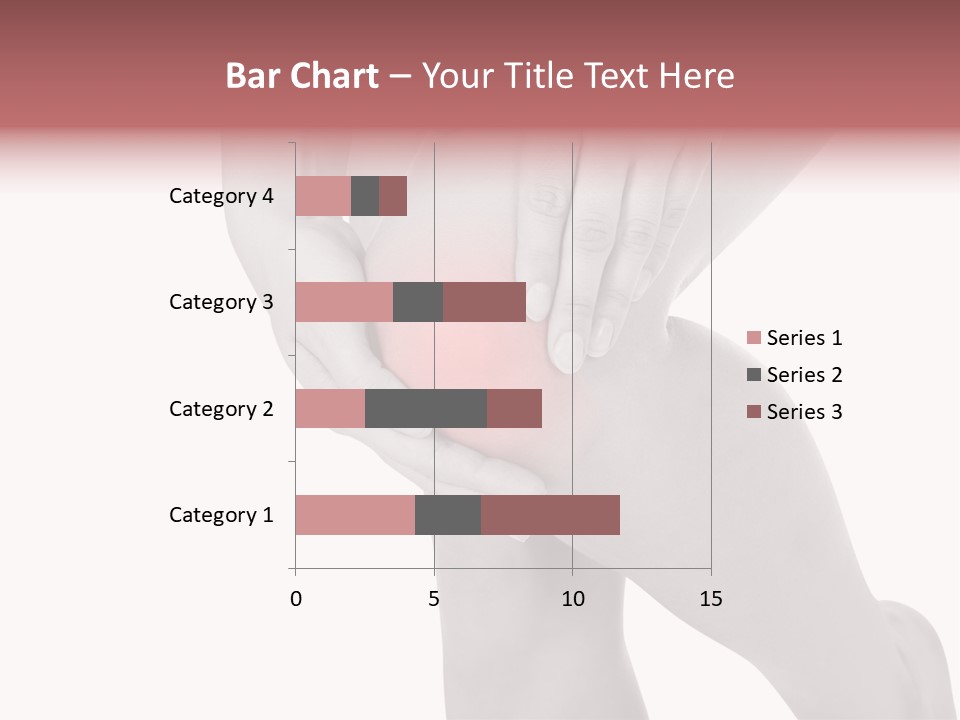 A Woman Holding Her Knee In Pain Powerpoint Presentation PowerPoint Template