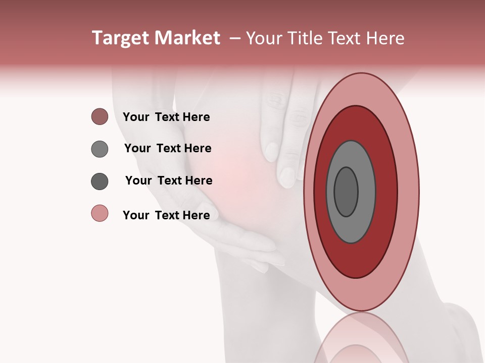 A Woman Holding Her Knee In Pain Powerpoint Presentation PowerPoint Template