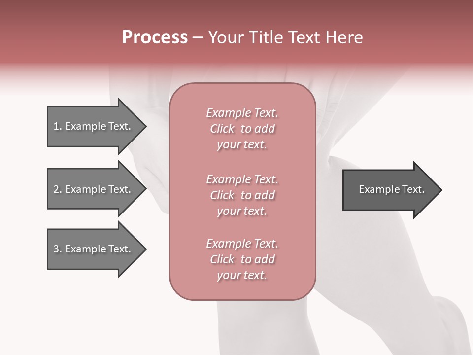 A Woman Holding Her Knee In Pain Powerpoint Presentation PowerPoint Template