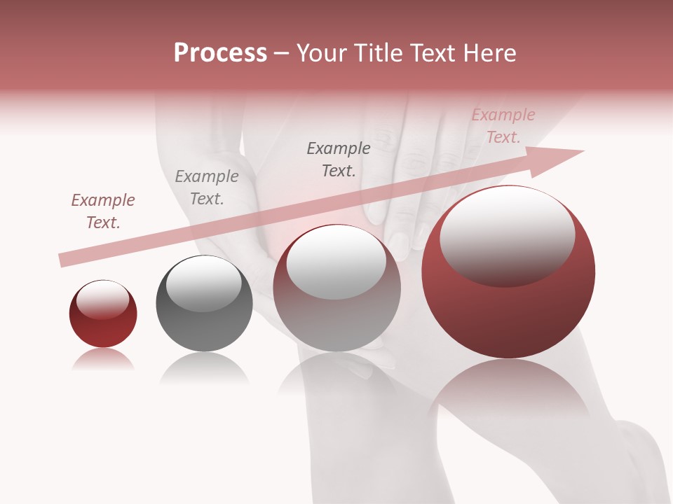 A Woman Holding Her Knee In Pain Powerpoint Presentation PowerPoint Template