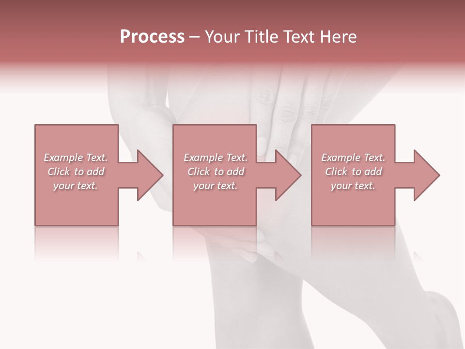 A Woman Holding Her Knee In Pain Powerpoint Presentation PowerPoint Template