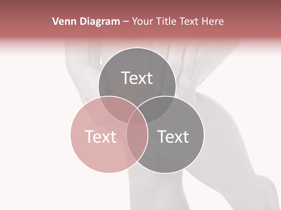 A Woman Holding Her Knee In Pain Powerpoint Presentation PowerPoint Template