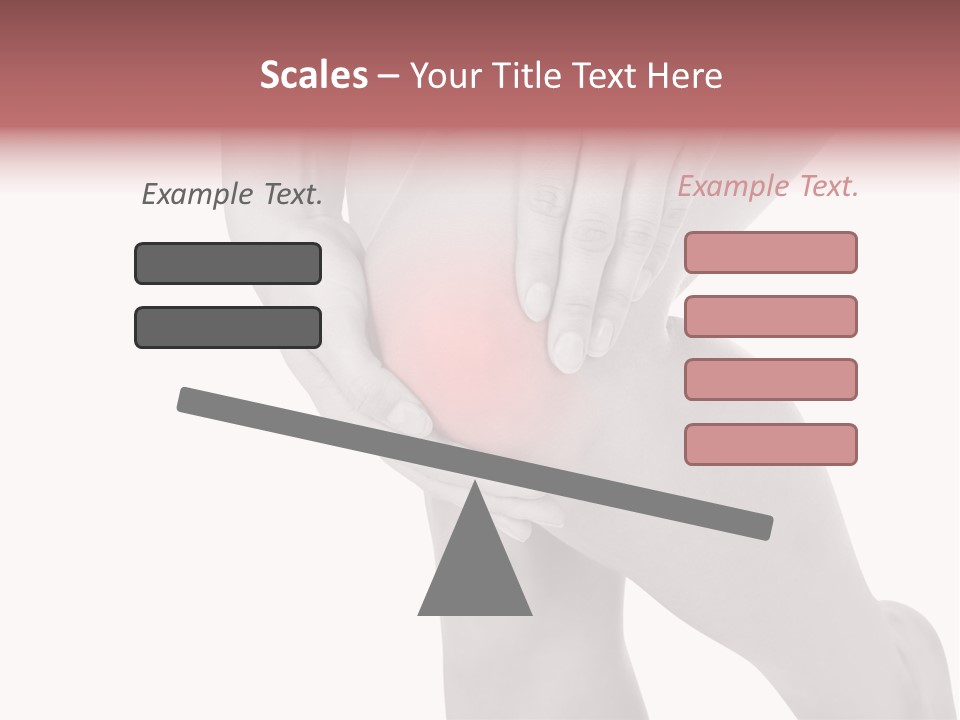 A Woman Holding Her Knee In Pain Powerpoint Presentation PowerPoint Template
