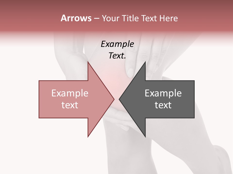 A Woman Holding Her Knee In Pain Powerpoint Presentation PowerPoint Template