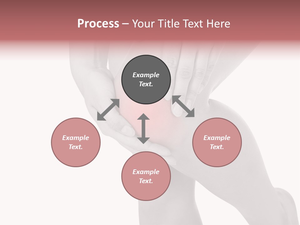 A Woman Holding Her Knee In Pain Powerpoint Presentation PowerPoint Template