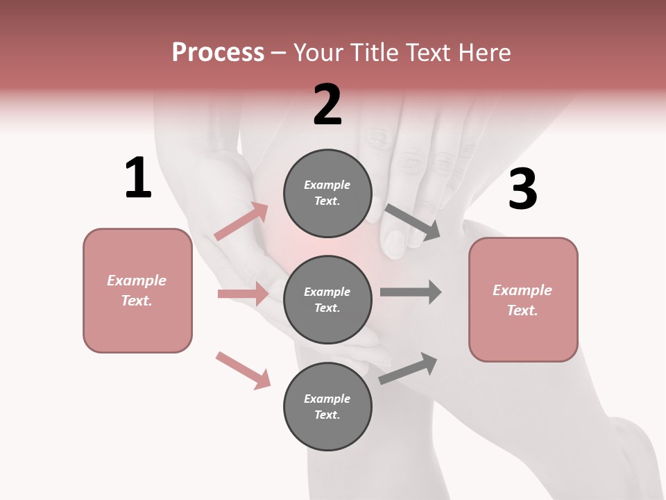 A Woman Holding Her Knee In Pain Powerpoint Presentation PowerPoint Template