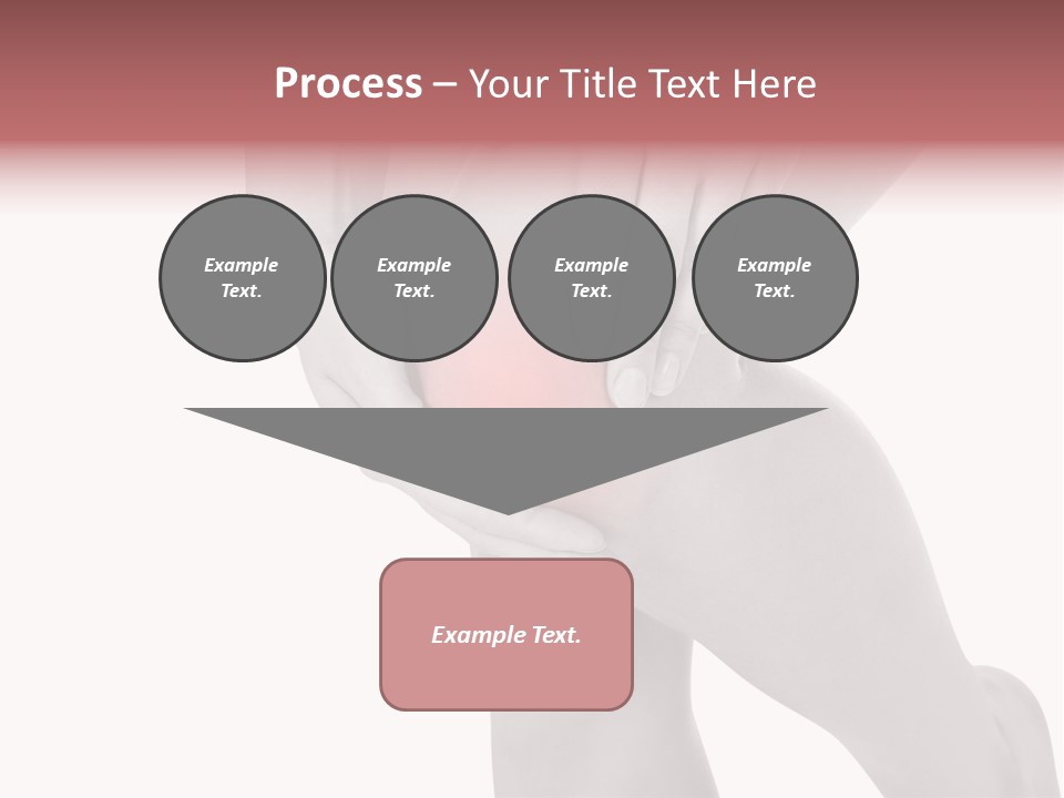 A Woman Holding Her Knee In Pain Powerpoint Presentation PowerPoint Template