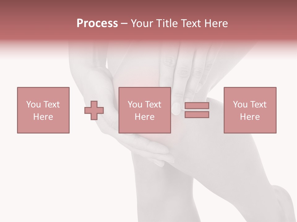 A Woman Holding Her Knee In Pain Powerpoint Presentation PowerPoint Template