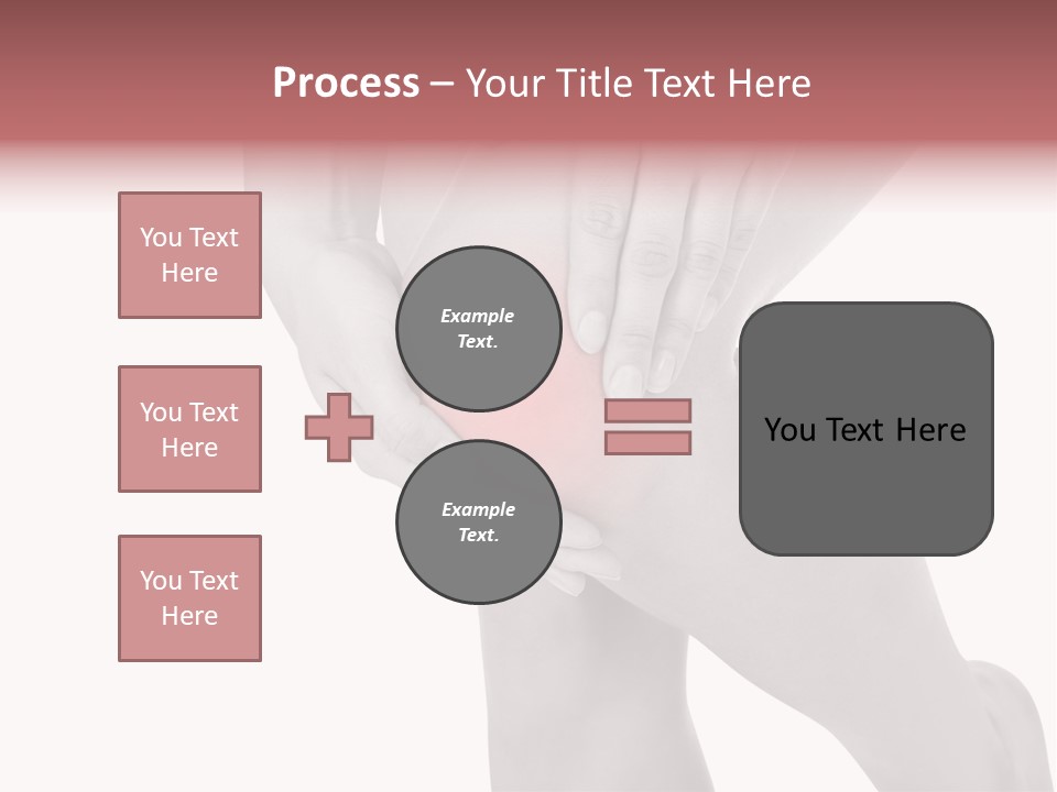 A Woman Holding Her Knee In Pain Powerpoint Presentation PowerPoint Template