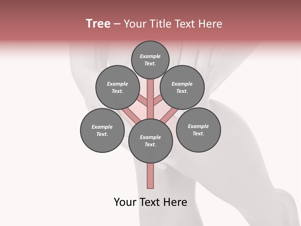 A Woman Holding Her Knee In Pain Powerpoint Presentation PowerPoint Template