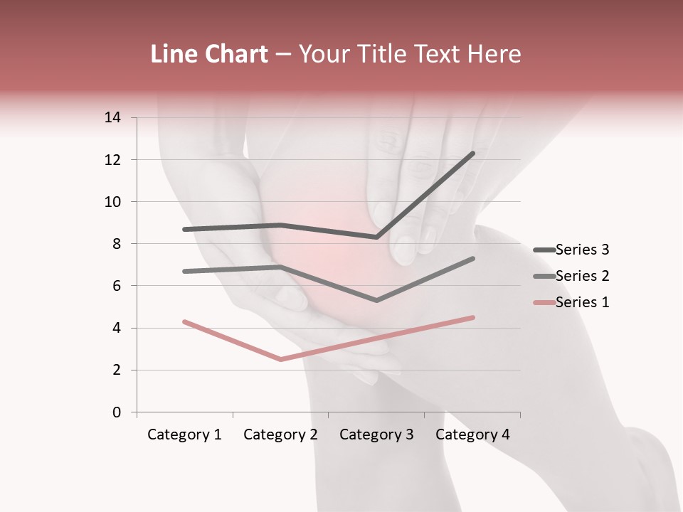 A Woman Holding Her Knee In Pain Powerpoint Presentation PowerPoint Template