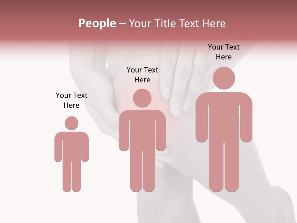 A Woman Holding Her Knee In Pain Powerpoint Presentation PowerPoint Template