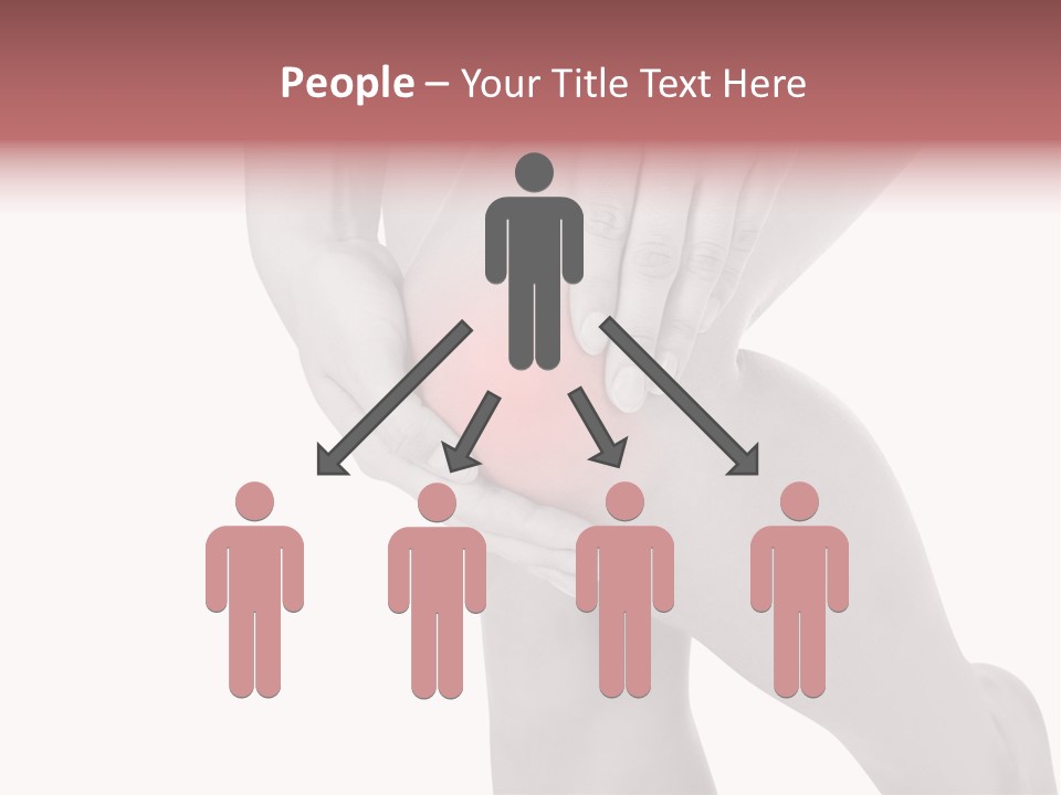 A Woman Holding Her Knee In Pain Powerpoint Presentation PowerPoint Template