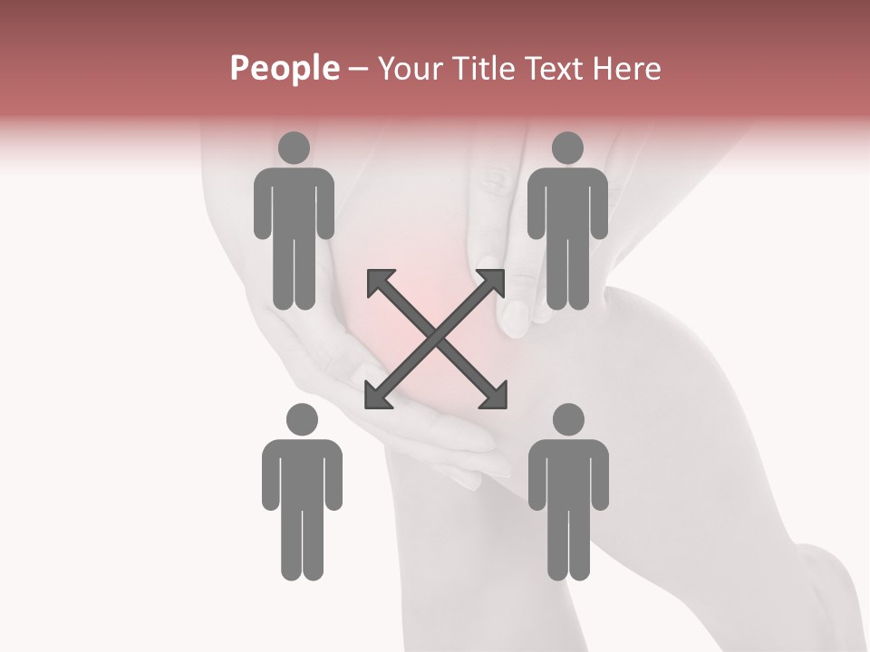 A Woman Holding Her Knee In Pain Powerpoint Presentation PowerPoint Template