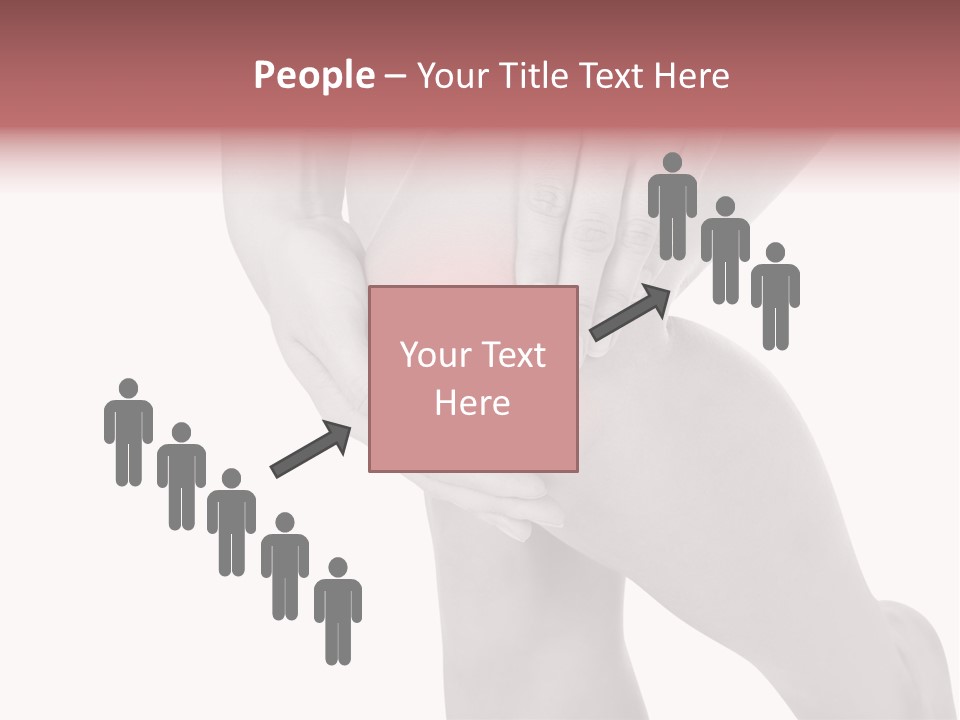 A Woman Holding Her Knee In Pain Powerpoint Presentation PowerPoint Template