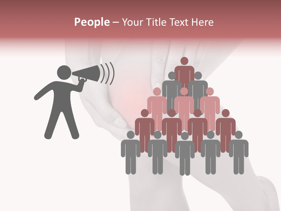 A Woman Holding Her Knee In Pain Powerpoint Presentation PowerPoint Template