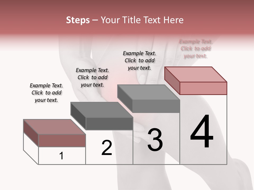 A Woman Holding Her Knee In Pain Powerpoint Presentation PowerPoint Template