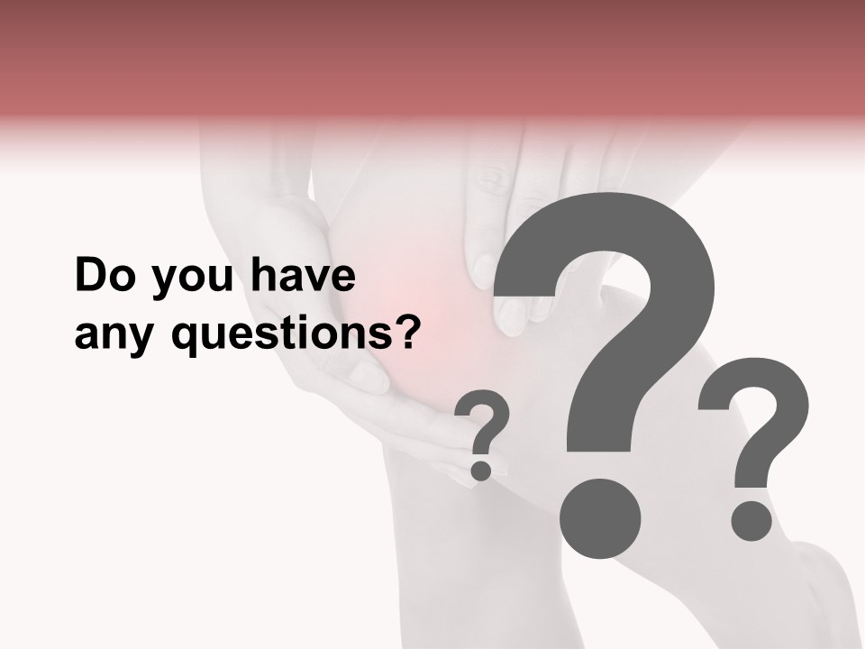 A Woman Holding Her Knee In Pain Powerpoint Presentation PowerPoint Template