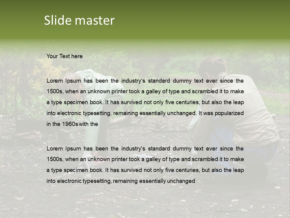 Island Nature Relief PowerPoint Template