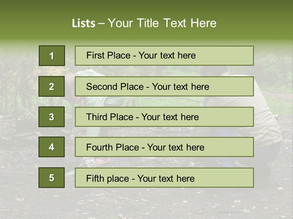 Island Nature Relief PowerPoint Template