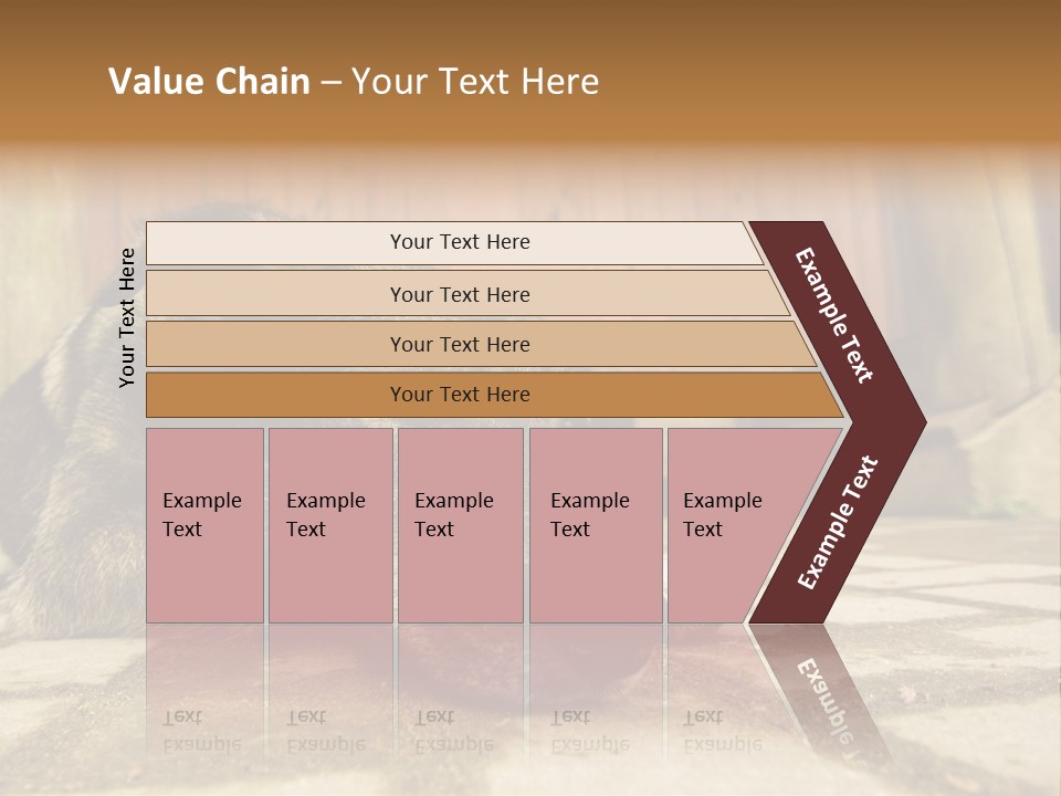 A Dog Laying On The Ground With A Name Plate PowerPoint Template