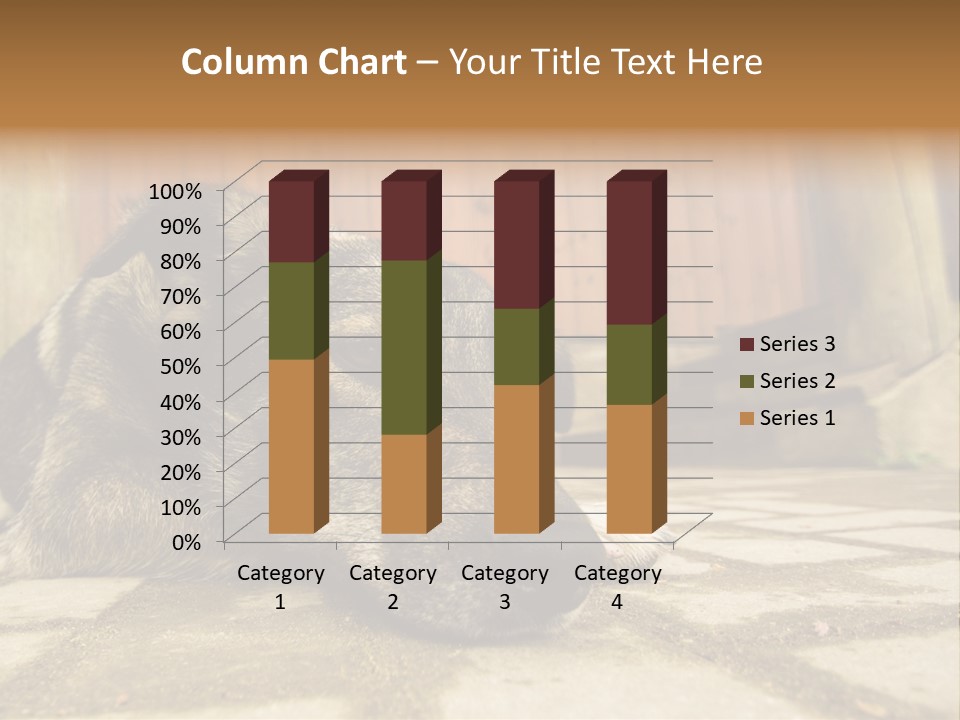 A Dog Laying On The Ground With A Name Plate PowerPoint Template