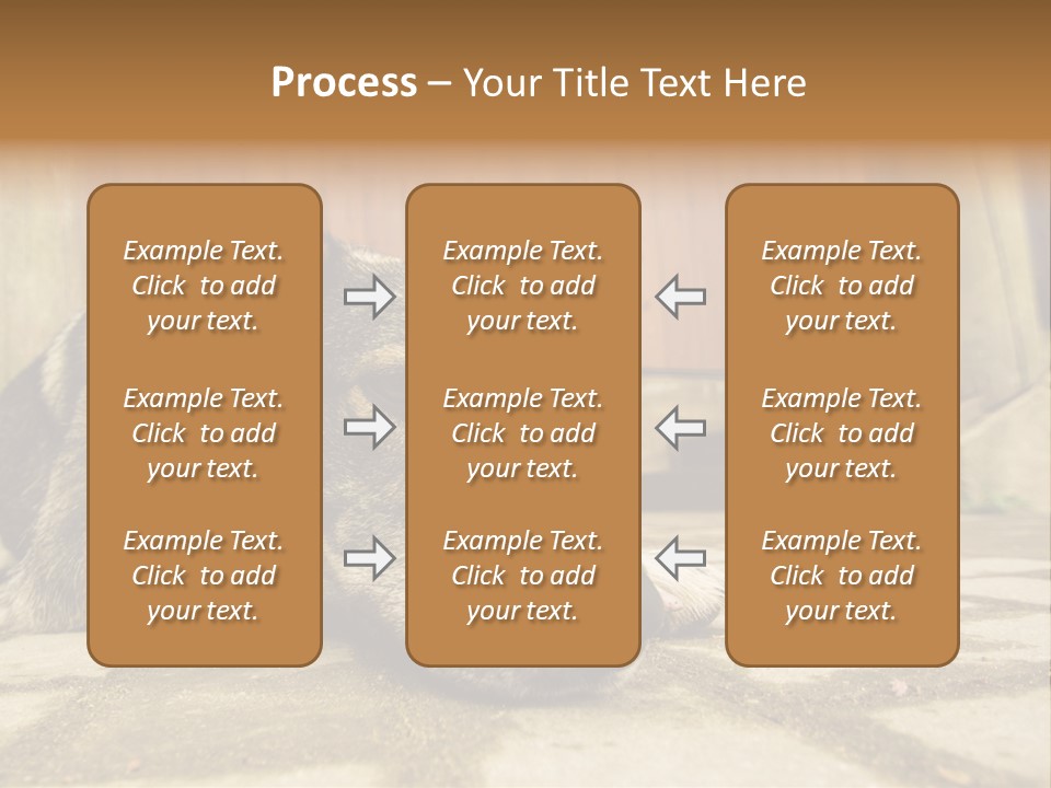 A Dog Laying On The Ground With A Name Plate PowerPoint Template