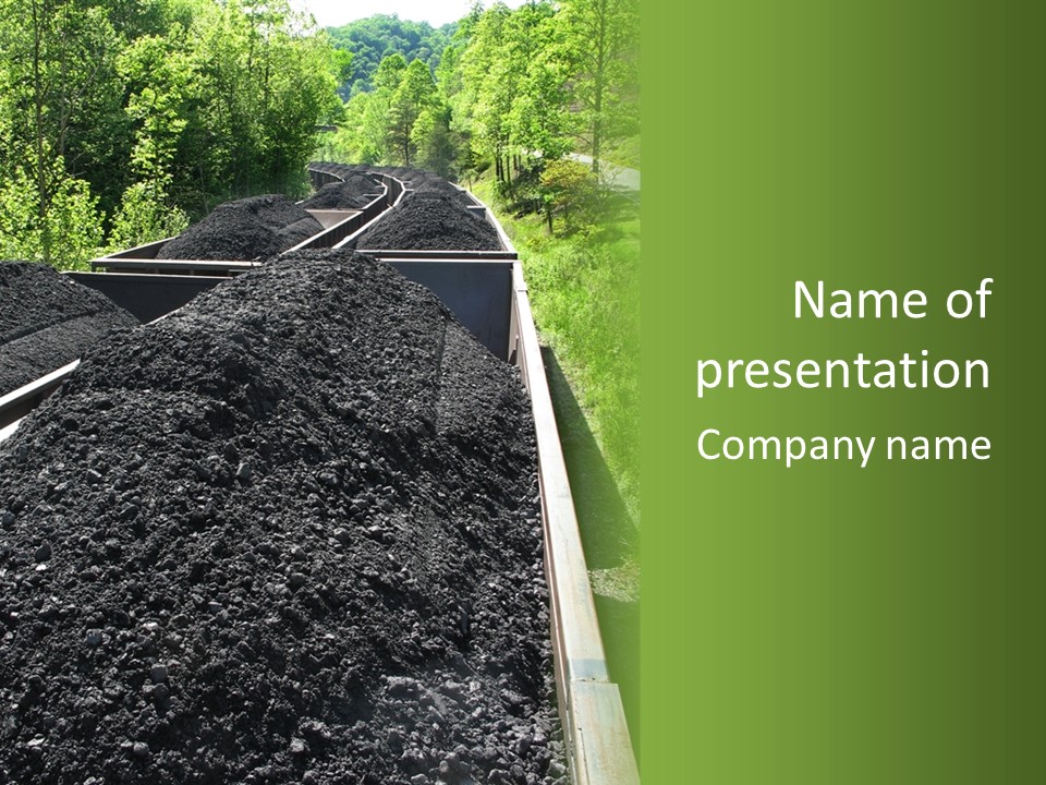 Carbon Train Transportation PowerPoint Template