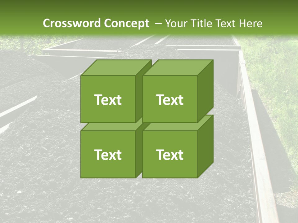 Carbon Train Transportation PowerPoint Template