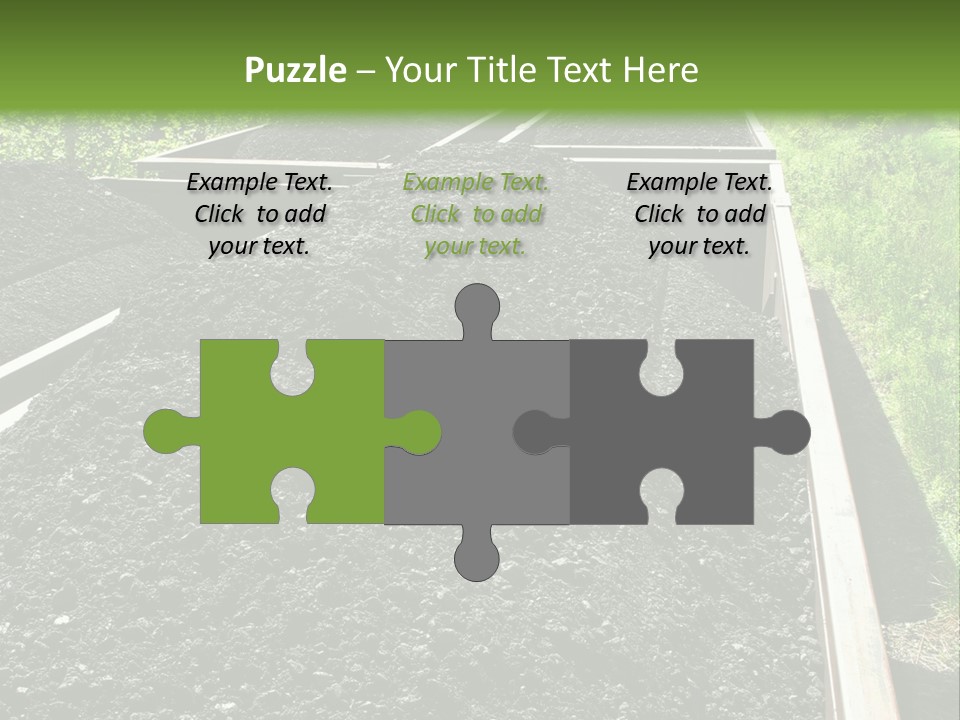 Carbon Train Transportation PowerPoint Template