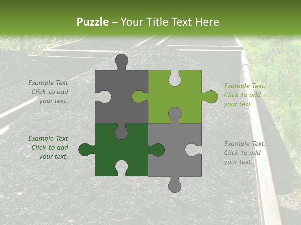 Carbon Train Transportation PowerPoint Template