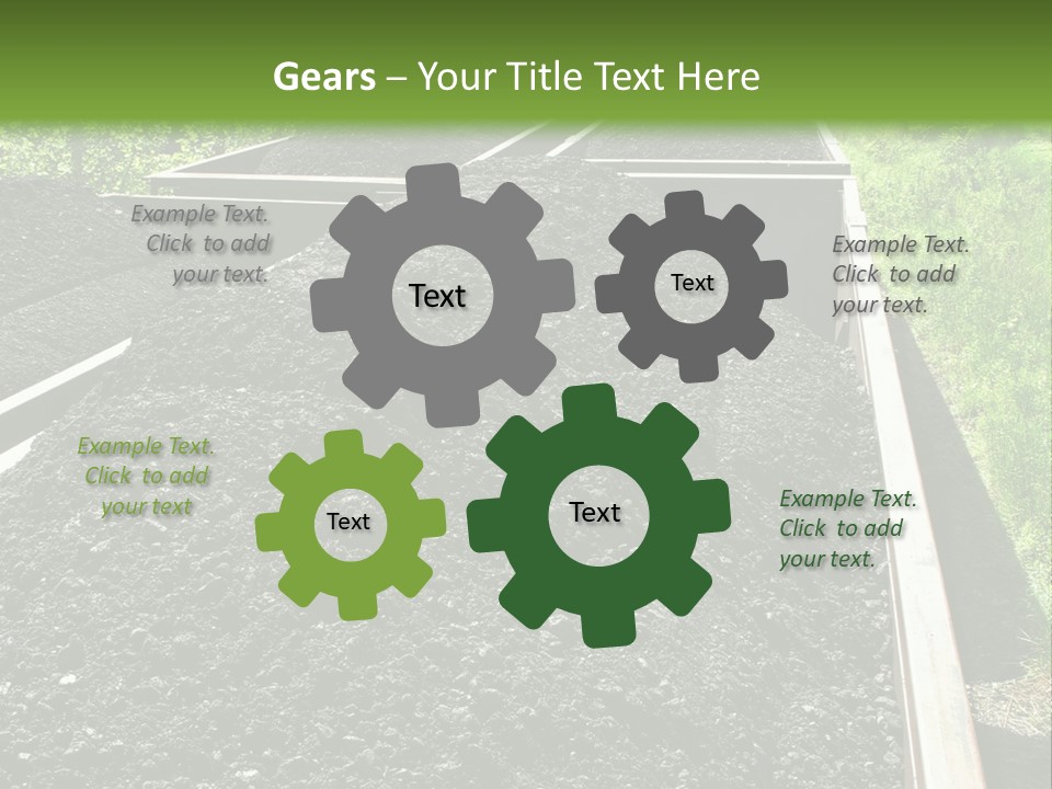 Carbon Train Transportation PowerPoint Template