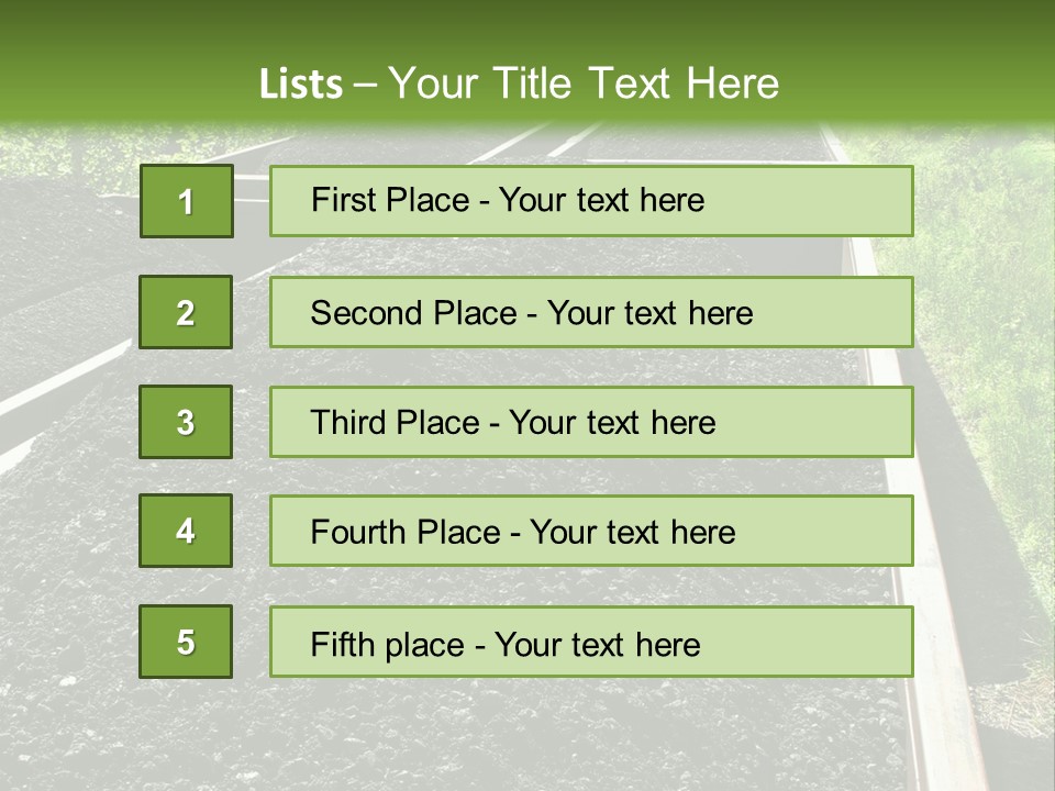Carbon Train Transportation PowerPoint Template