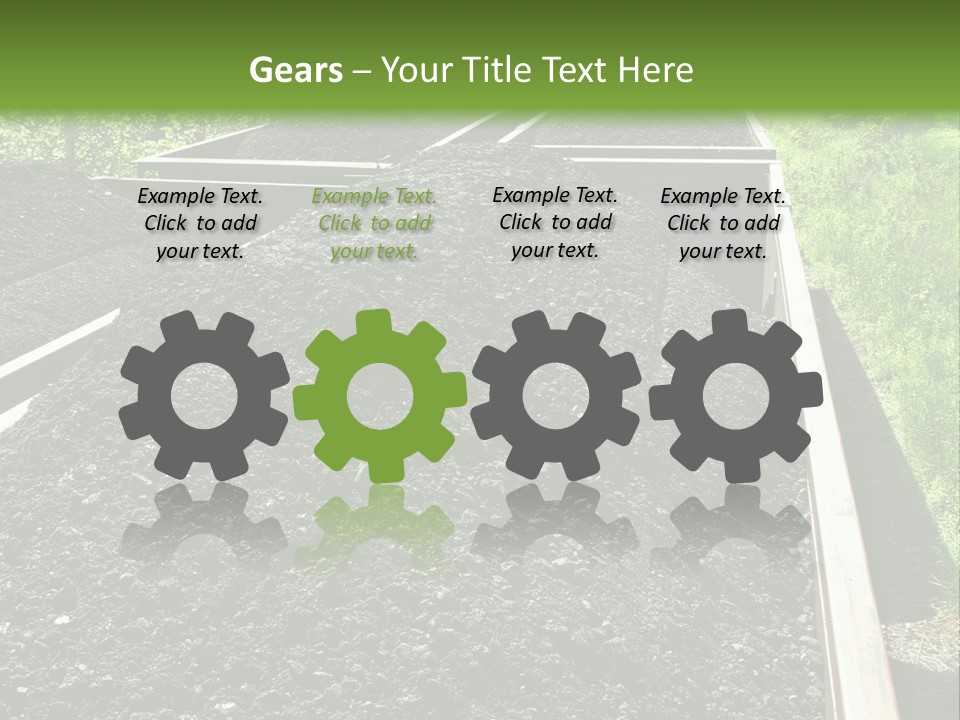 Carbon Train Transportation PowerPoint Template