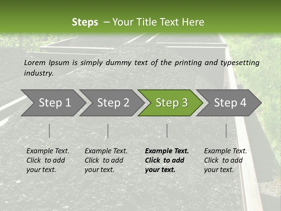 Carbon Train Transportation PowerPoint Template