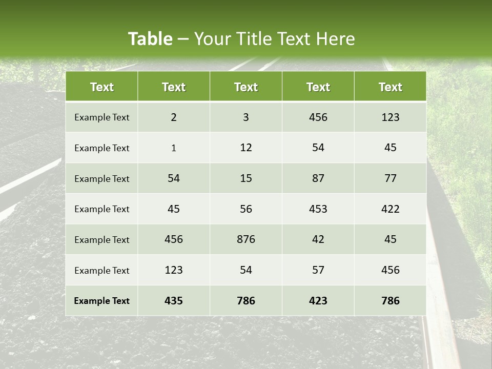 Carbon Train Transportation PowerPoint Template