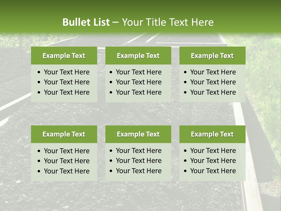 Carbon Train Transportation PowerPoint Template
