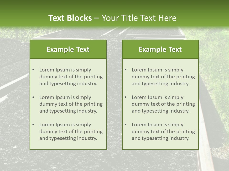 Carbon Train Transportation PowerPoint Template
