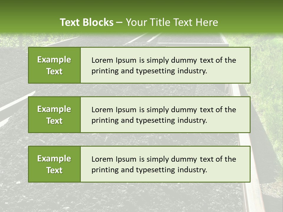 Carbon Train Transportation PowerPoint Template