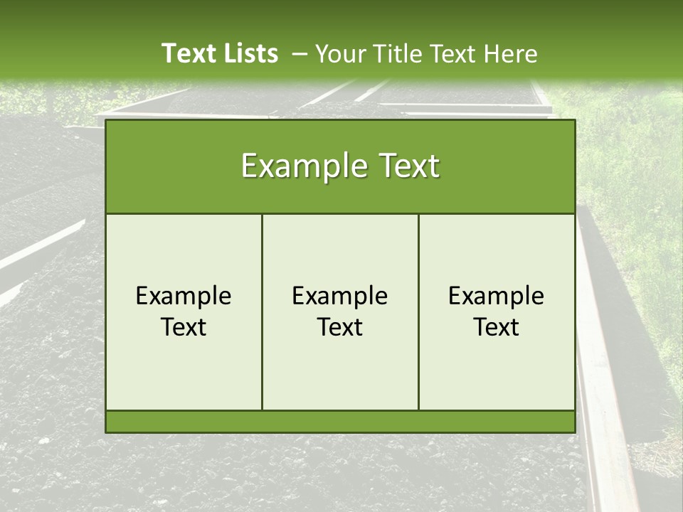 Carbon Train Transportation PowerPoint Template